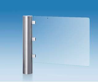 Barrière de contrôle d'accès - SG-500 - Hayward Turnstiles, Inc. - à pivot / en inox / en verre