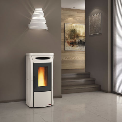Poêle à granulés - FIANDRA IDRO - La Nordica-Extraflame - 0 - 5 kW / 10 kW - 20 kW / contemporain