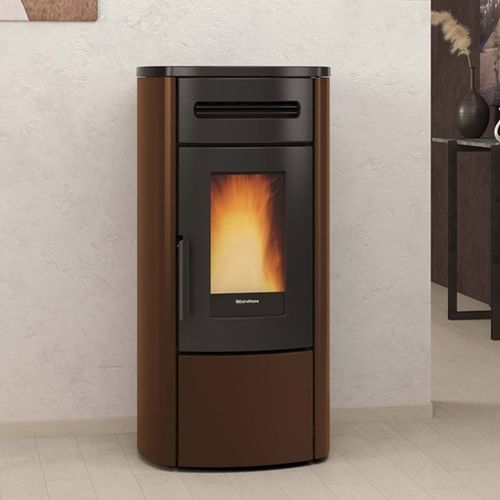 Poêle à granulés - GUENDA IDRO - La Nordica-Extraflame - 10 kW - 20 kW / au sol / contemporain