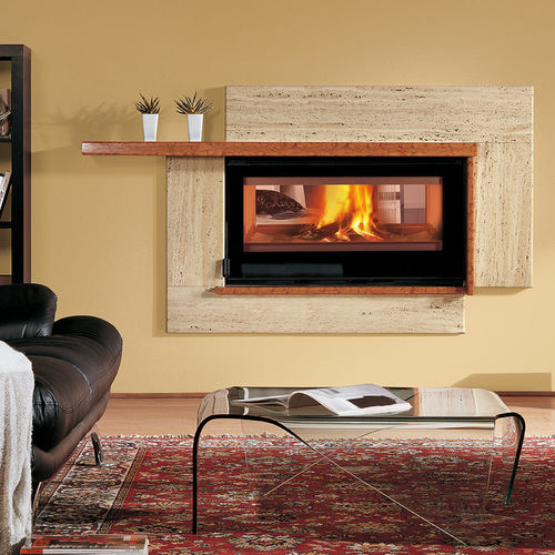 Foyer fermé à bois - FOCOLARE 100 BIFACCIALE - La Nordica-Extraflame - double face / en métal