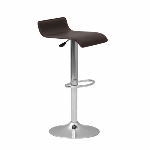 Tabouret de bar contemporain - BARSTOOL - Caray collectivites - en simili cuir / avec piètement en acier chromé / avec repose-pieds