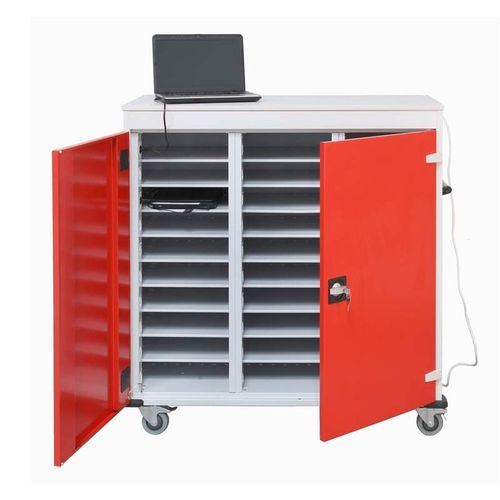 Meuble de stockage mobile - SERV/INF/ELEC/10C - Caray collectivites - à roulettes / de sécurité / d'ordinateur