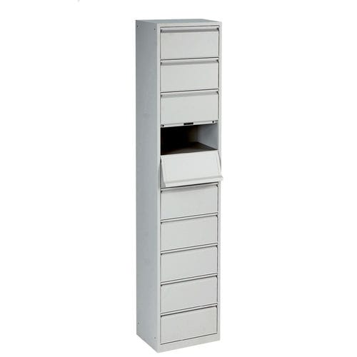 Caisson de bureau en tôle d'acier - MEUBLECLAPETS/10 - Caray collectivites - à 5 tiroirs
