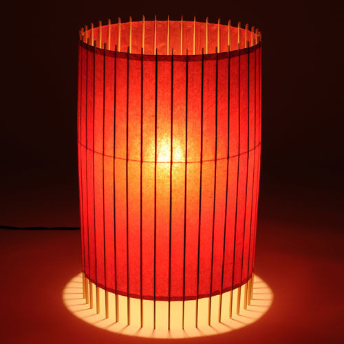 Lampe sur pied - KEL-3146 - Hiyoshiya Co.,Ltd. - en papier japonais / en bois / contemporaine