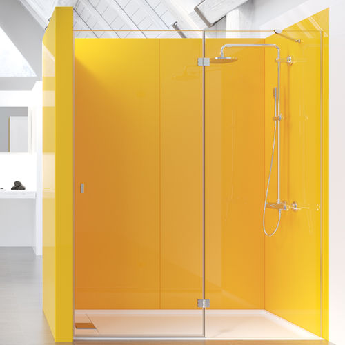 Paroi de douche battante - ZEN KOBE - Lasser, S.A. - en niche / en verre trempé