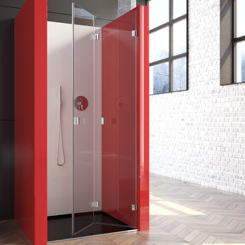 Paroi de douche pliante - ZEN MEI - Lasser, S.A. - en niche / en verre trempé / sans cadre