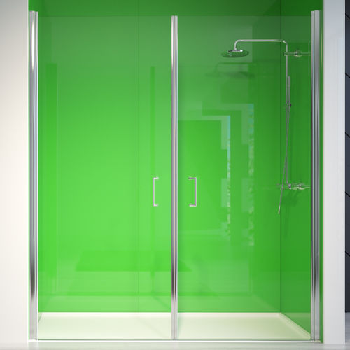 Paroi de douche battante - NOVA MARA - Lasser, S.A. - en niche / en verre trempé
