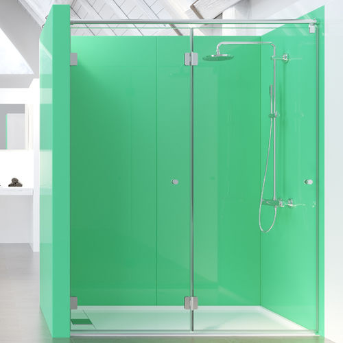 Paroi de douche pliante - ANNA VIENA - Lasser, S.A. - en niche / en verre trempé