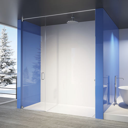 Paroi de douche battante - ALBA: MACKAY - Lasser, S.A. - en niche / en verre trempé
