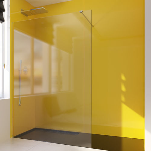 Paroi de douche fixe - SPACE LONGLEAT - Lasser, S.A. - d'angle / en verre trempé / sans cadre