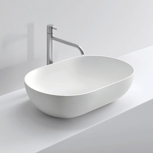 Vasque à poser - BLEND 63  - Milldue - en céramique / ovale / contemporaine