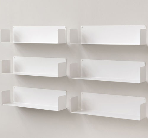 Étagère murale - U6-601560B - TEEbooks - contemporaine / en acier laqué / professionnelle