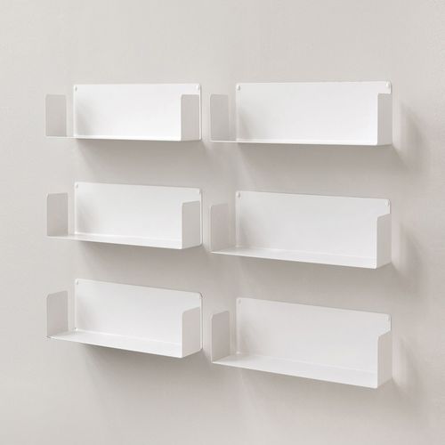 Étagère murale - US-45x6 - TEEbooks - modulable / contemporaine / en acier laqué