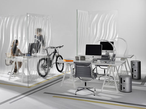 Paravent contemporain - LASVIT LIQUIDKRISTAL - LASVIT - en verre / par Ross Lovegrove