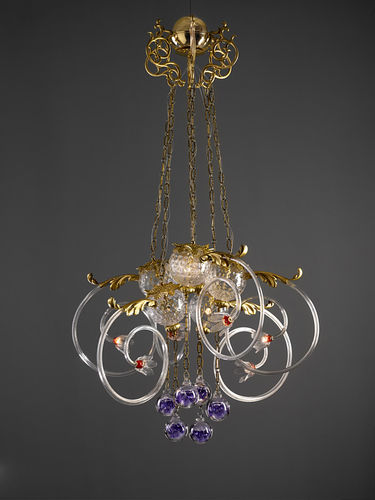 Lustre contemporain - GALAXY LUMINIA - LASVIT - en verre / à incandescence