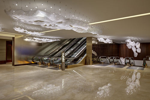 Lustre contemporain - LACE CLOUDS - LASVIT - en cristal / à LED