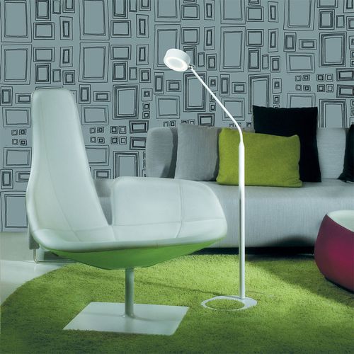 Lampe sur pied - OMNIA - LUCIS - en acier peint / contemporaine / sans fil