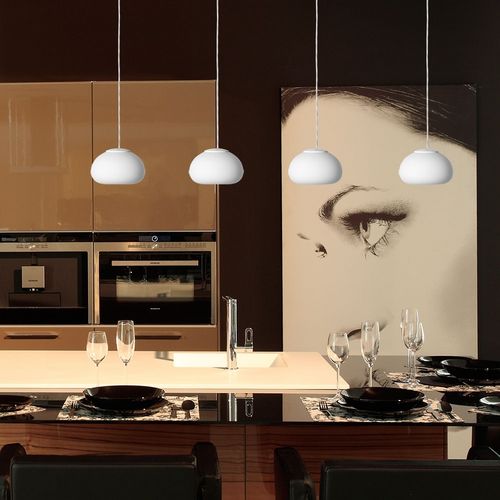Suspension - PIA  - LUCIS - en métal / en verre soufflé / contemporaine