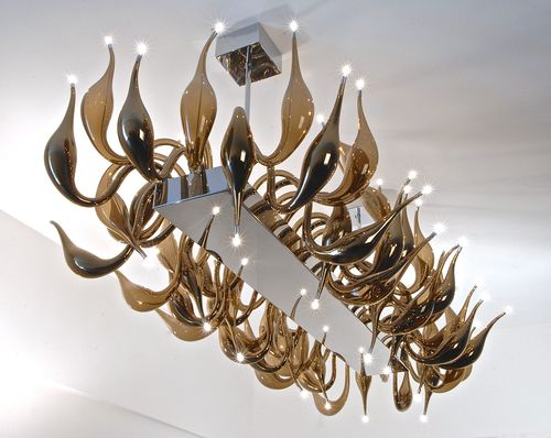 Lustre moderne - CLUB Chandelier  - LU Murano - en verre soufflé / en verre de Murano / professionnel
