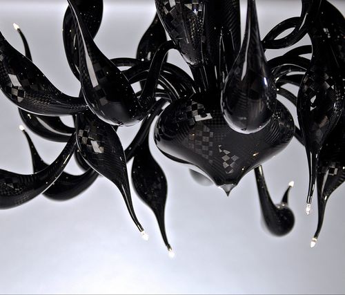 Lustre moderne - TECHNOLUGY - LU Murano - en fibre de carbone / professionnel / sculptural