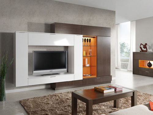 Meuble TV contemporain - MILENIUM PLUS 4705 - Baixmoduls - en bois
