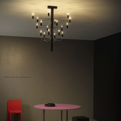 Lustre contemporain - SCAR - Vesoi - en laiton / en fer / professionnel