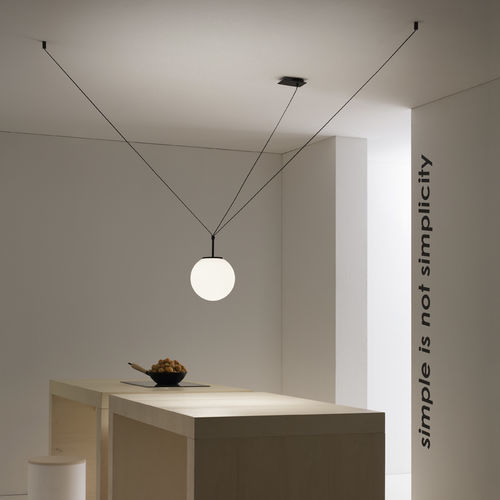 Suspension - PALLATRE - Vesoi - en laiton / en verre soufflé / contemporaine