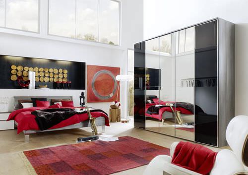 Armoire contemporaine - HORIZONT 10000 - Nolte - en bois / à portes battantes / avec miroir