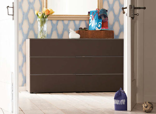 Commode contemporaine - MATTINO - Nolte - en bois / non spécifié / noire
