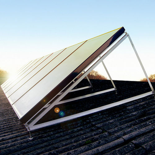 Panneau solaire thermique plan - PELLESOL-TOP - ÖkoFEN - pour chauffage / pour l’intégration architecturale / avec cadre