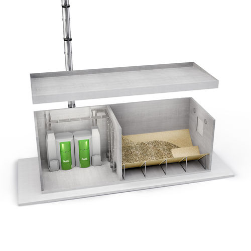 Chaudière solaire - HEATING CENTRE - ÖkoFEN - à granulés / mobile / professionnelle