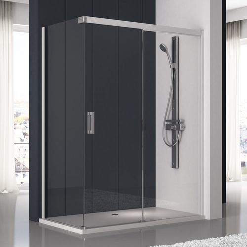 Paroi de douche coulissante - 500 - HISPABAÑO - fixe / rectangulaire / d'angle
