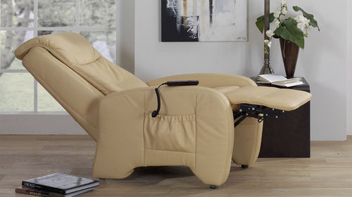 Fauteuil relax contemporain - CUMULUS : 7368 - Himolla Polstermöbel - en cuir / inclinable / avec dossier haut