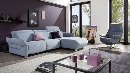 Canapé modulable - PLANOPOLY MOTION : 1606 - Himolla Polstermöbel - contemporain / en tissu / gris