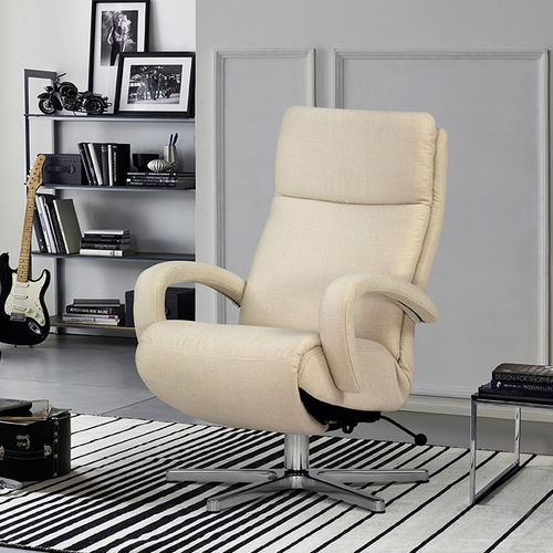 Fauteuil relax contemporain - COSYFORM : 7104 - Himolla Polstermöbel - en cuir / en acier inoxydable / inclinable