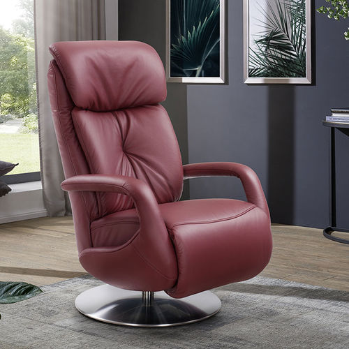 Fauteuil relax contemporain - EASY SWING : 7242 - Himolla Polstermöbel - en cuir / inclinable / électrique