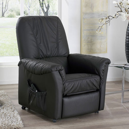 Fauteuil relax contemporain - QUARTETT : 9085 - Himolla Polstermöbel - en cuir / inclinable / avec dossier haut