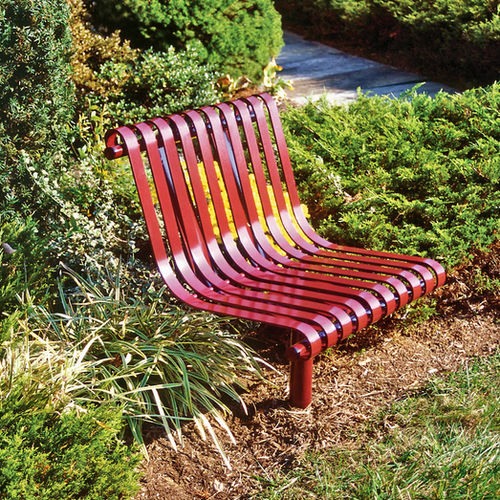 Chaise classique - NRS SEATS - Victor Stanley - d'extérieur / en acier / piètement central