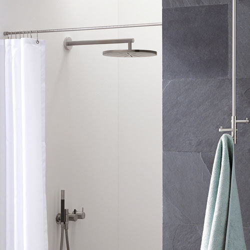 Barre de rideau de douche en acier inoxydable brossé - DSN12-1  - PHOS Design GmbH - droite