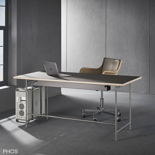 Bureau sur pied - KATI-S1-L4178 - PHOS Design GmbH - minimaliste / en linoléum / droit