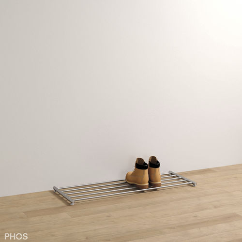 Étagère à chaussures moderne - SR600-1 - PHOS Design GmbH - auto-portante / en acier inoxydable brossé / en inox