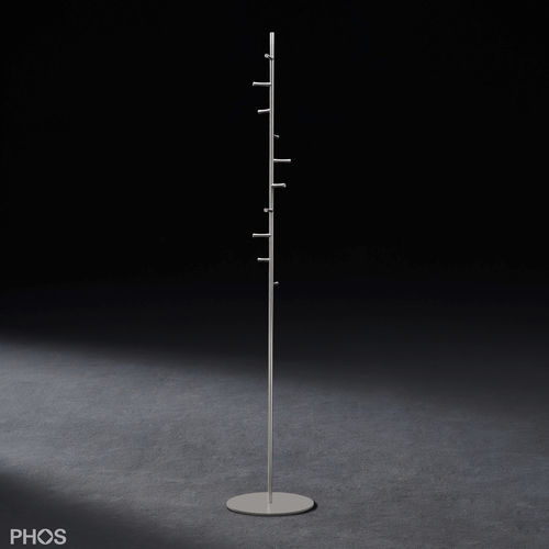 Porte-manteau sur pied - GSTH10F - PHOS Design GmbH - contemporain / en acier à revêtement par poudre / en acier inoxydable brossé