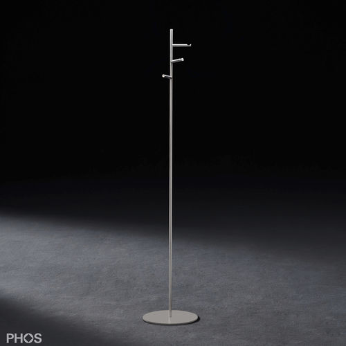 Porte-manteau sur pied - GSTH3V - PHOS Design GmbH - contemporain / en acier à revêtement par poudre / en acier inoxydable brossé