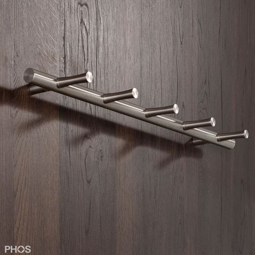 Porte-manteau mural - HLS5F - PHOS Design GmbH - contemporain / en acier inoxydable brossé