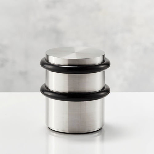 Butée de porte en acier inoxydable brossé - TSB90-110 - PHOS Design GmbH - en acier inoxydable poli / noire / argentée