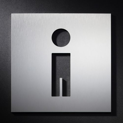 Pictogramme de porte d'orientation - PS0301 - PHOS Design GmbH - à porte / en acier inoxydable brossé / à coller
