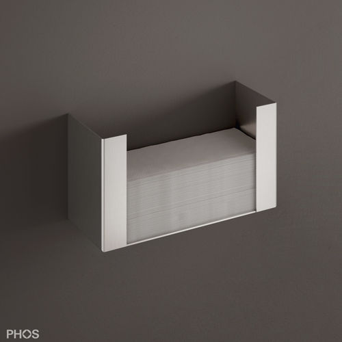 Distributeur d'essuie-mains mural - PHA1 - PHOS Design GmbH - en acier inoxydable brossé / pour bureau / pour hôtel