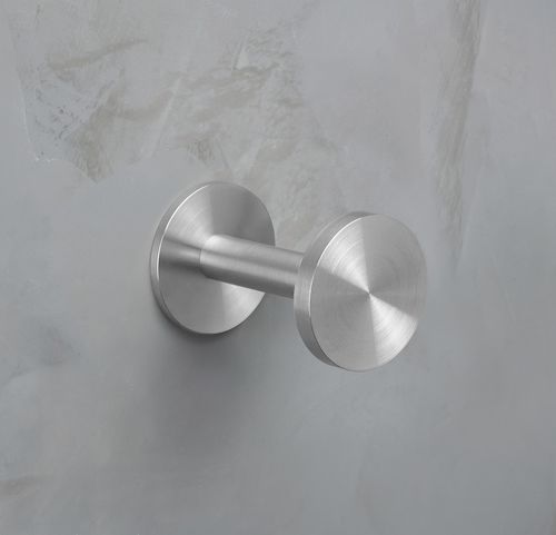 Patère contemporaine - HSF3-L-R40-B - PHOS Design GmbH - en acier inoxydable brossé / en acier inoxydable poli / individuelle