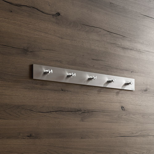 Patère contemporaine - HL5 - PHOS Design GmbH - en acier inoxydable brossé / multiple / professionnelle