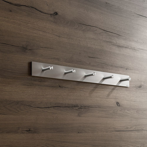 Patère contemporaine - HL5F - PHOS Design GmbH - en acier inoxydable brossé / multiple / de salle de bain